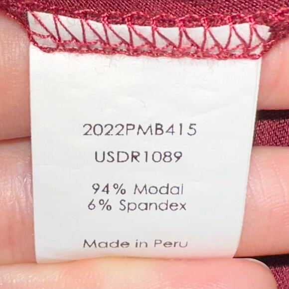 Universal Standard Modal Jersey Wrap Tie Front Dress in Cabernet Size XL - Picture 6 of 13